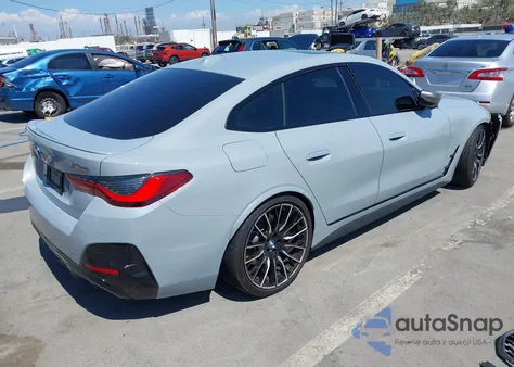 2024 BMW I4 M50 из США, поврежденный, VIN WBY33AW09RFT40175